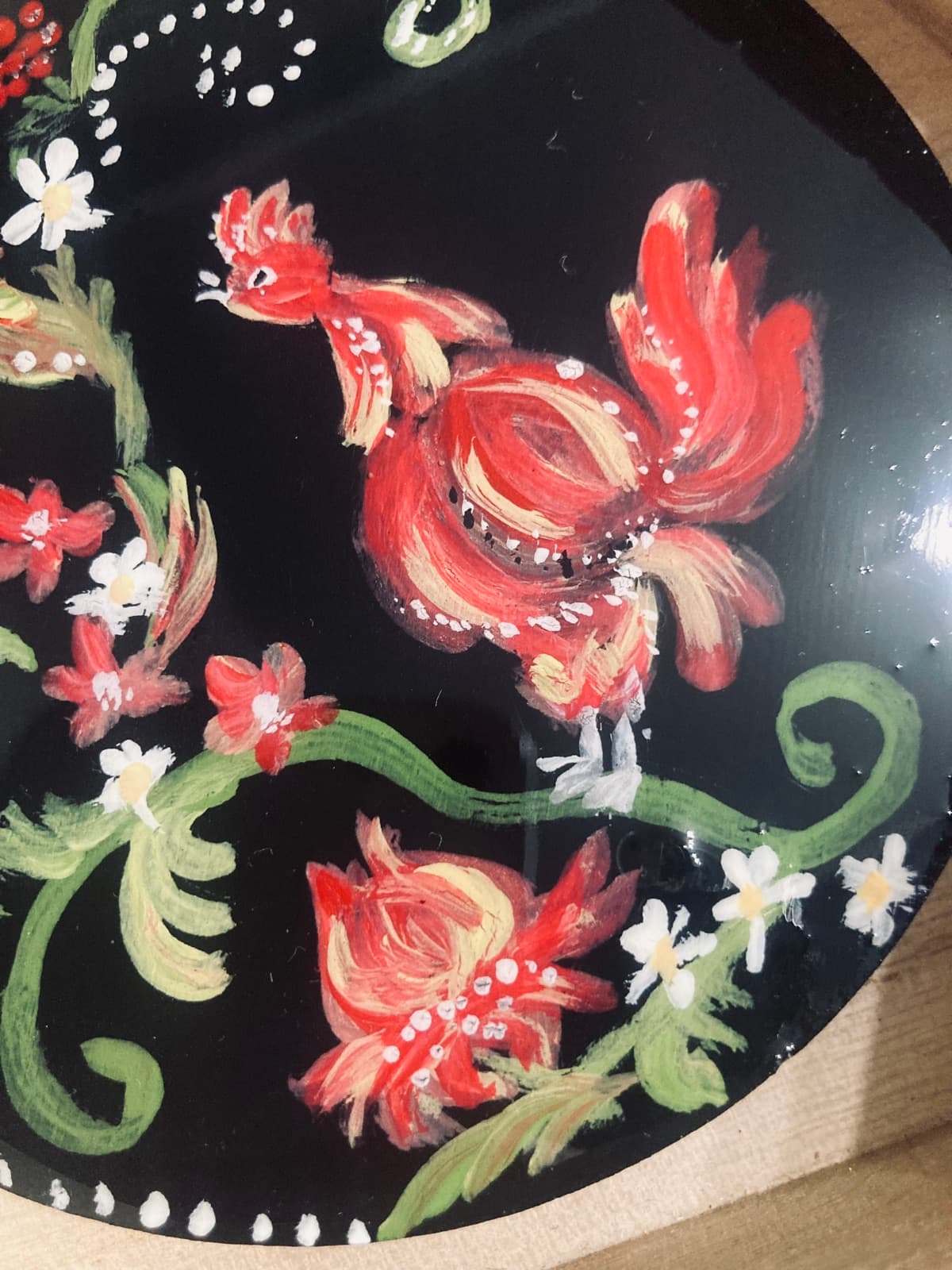 Folk Rooster, close-up