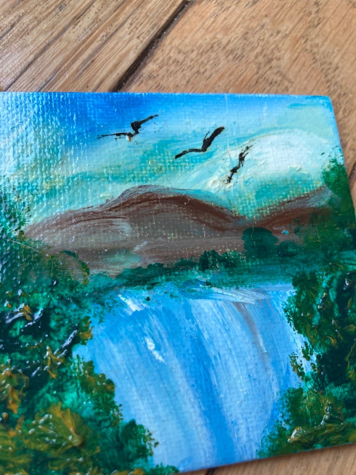 Peaceful Waterfall, close-up
